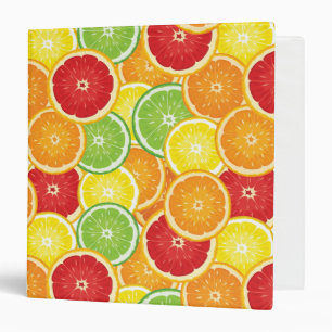 Pattern with citrus fruits binder