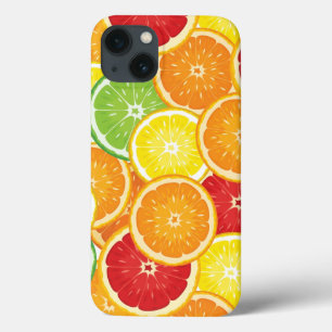 Pattern with citrus fruits iPhone 13 case