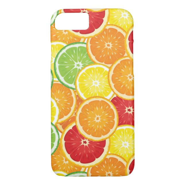 Pattern with citrus fruits Case-Mate iPhone case (Back)