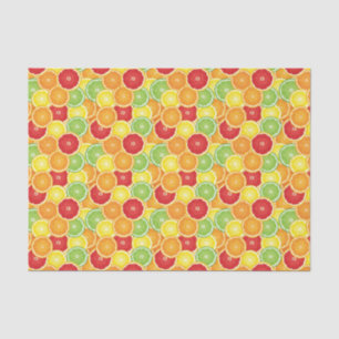 Pattern with citrus fruits tissue paper