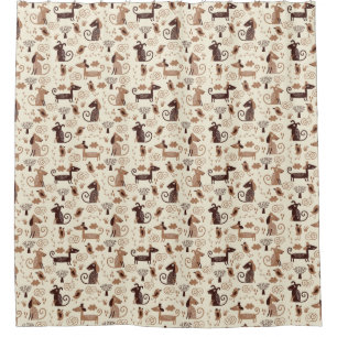 pattern with cute dogs
