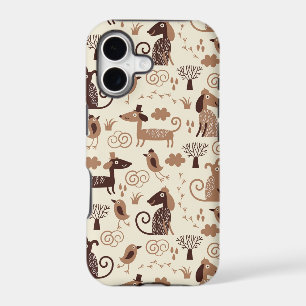 pattern with cute dogs