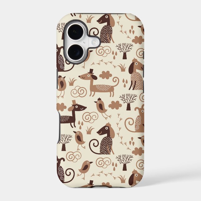 pattern with cute dogs (Back)