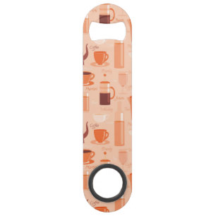 Pattern with drinks and text bar key