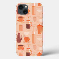 Pattern with drinks and text