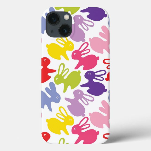 pattern with Easter rabbits Case-Mate iPhone Case (Back)