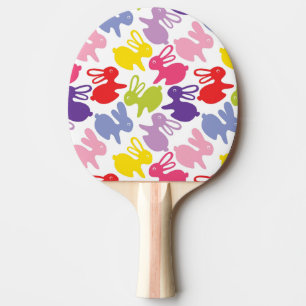 pattern with Easter rabbits Ping Pong Paddle