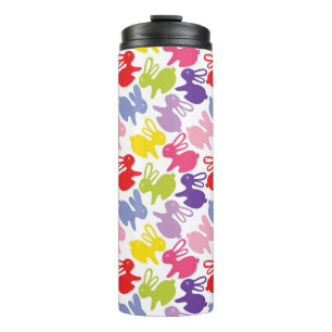 pattern with Easter rabbits Thermal Tumbler