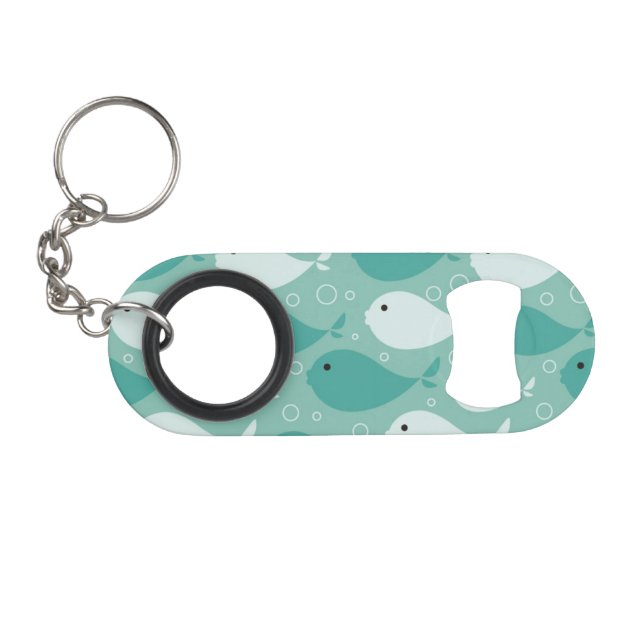pattern with fish 2 mini bottle opener (Front (Horizontal))