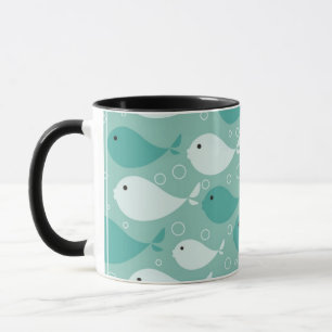 pattern with fish 2 mug