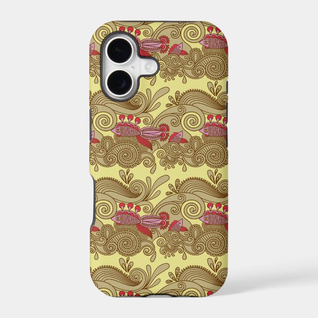 Pattern With Fish And Wave (Back)