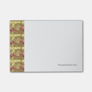 Pattern With Fish And Wave Post-it Notes