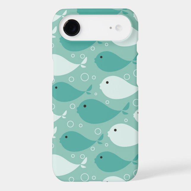 pattern with fish Case-Mate iPhone case (Back)