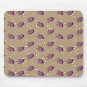 pattern with fish mouse pad