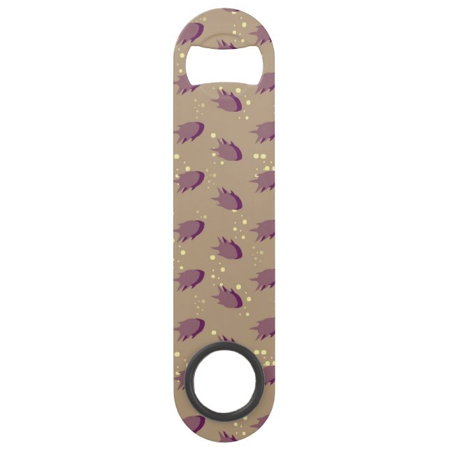 pattern with fish speed bottle opener (Front)