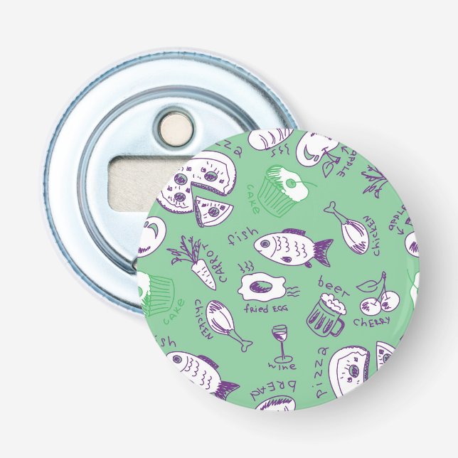 Pattern with Food Bottle Opener (Front)
