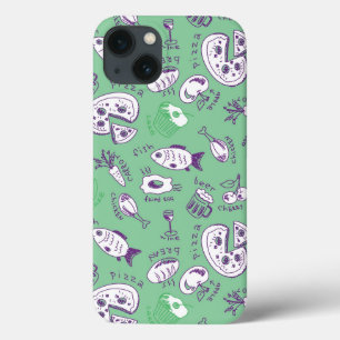 Pattern with Food iPhone 13 Case