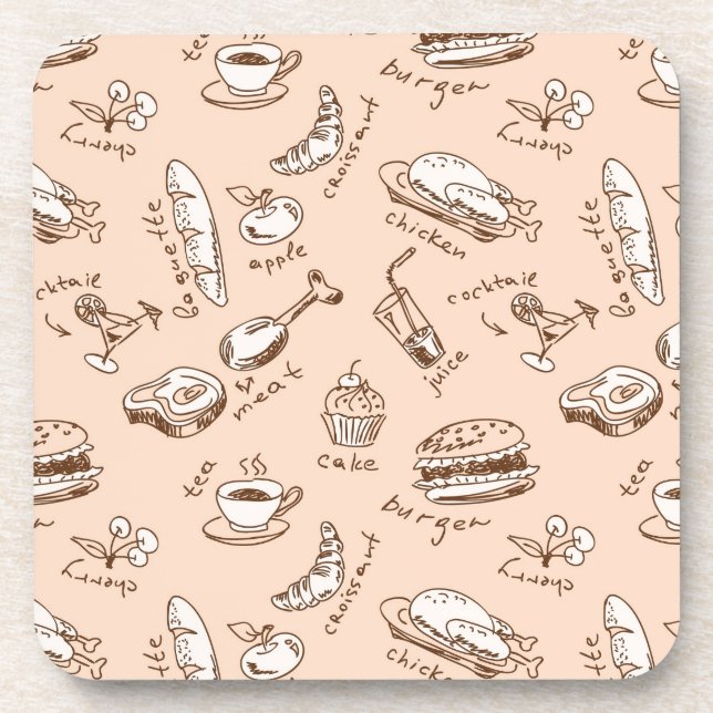 Pattern With Food Coaster (Front)