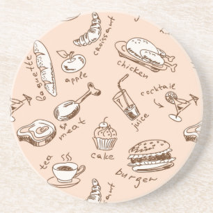 Pattern With Food Coaster