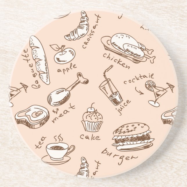 Pattern With Food Coaster (Front)