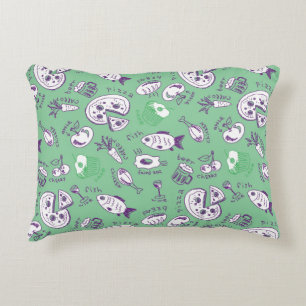 Pattern with Food Decorative Pillow