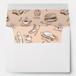 Pattern With Food Envelopes