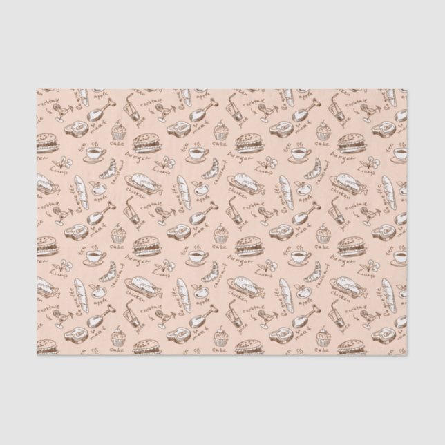 Pattern With Food Tissue Paper (Front)
