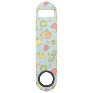 Pattern With Fruits And Berries Bar Key