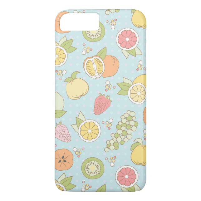 Pattern With Fruits And Berries Case-Mate iPhone Case (Back)
