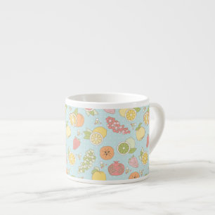 Pattern With Fruits And Berries Espresso Cup