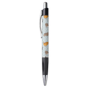 pattern with funny cats pen