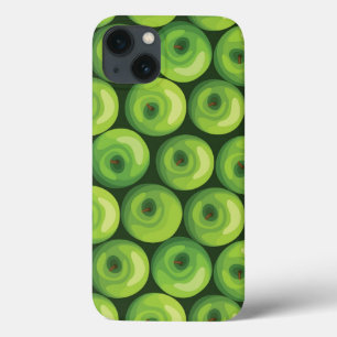 Pattern with Green Apples iPhone 13 Case