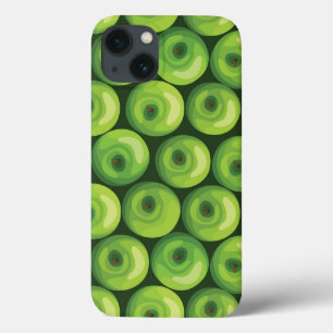 Pattern with Green Apples iPhone 13 Case
