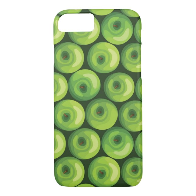 Pattern with Green Apples Case-Mate iPhone Case (Back)