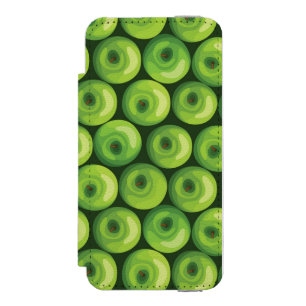 Pattern with Green Apples Incipio Watson™ iPhone 5 Wallet Case