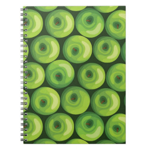 Pattern with Green Apples Notebook