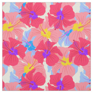 pattern with hibiscus fabric