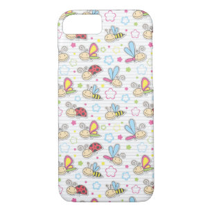 pattern with insects Case-Mate iPhone case
