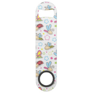 pattern with insects speed bottle opener