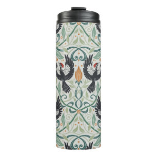 Pattern with Ivory-billed woodpeckers Thermal Tumbler