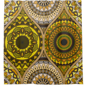 Pattern with mandalas. Vintage decorative elements
