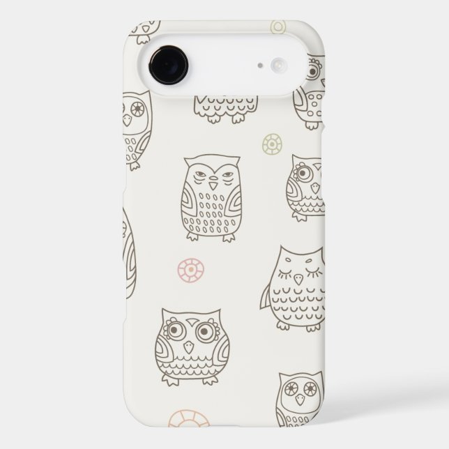 Pattern with owls Case-Mate iPhone case (Back)