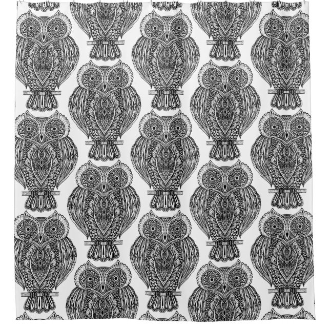 Pattern With Owls Doodle (Front)