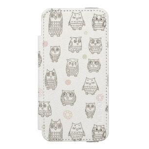 Pattern with owls incipio watson™ iPhone 5 wallet case
