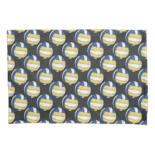 Pattern with Painted Volleyball Pillowcase
