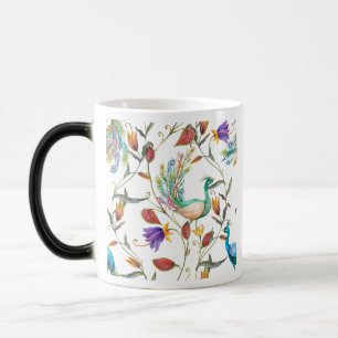 Pattern with peacock and flowers peacock Magic Mug