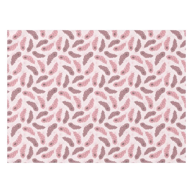 pattern with peacock feathers tablecloth (Front (Horizontal))