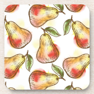 Pattern with pear coaster