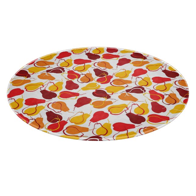 Pattern with pears cutting board (Corner)