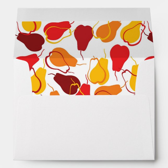 Pattern with pears envelopes (Back (Bottom))